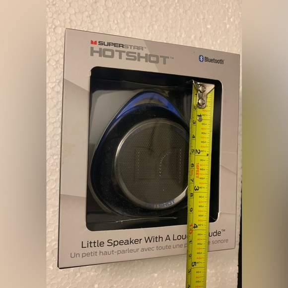 Monster SuperStar HotShot Portable Bluetooth Speaker, Black/Neon Blue - Picture 7 of 7